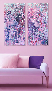 maalaustaide eevakart kohtaaminen art painting