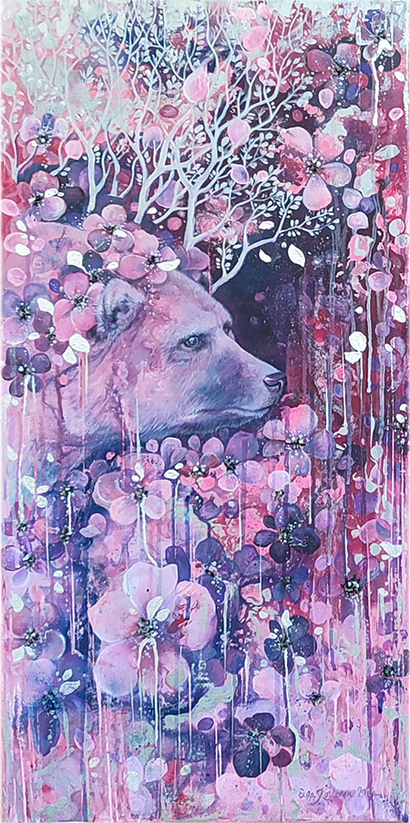 maalaustaide alkuperäismaalaus taide eevakart KOHTAAMINEN 2024 karhu